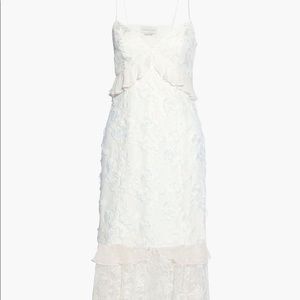 SACHIN & BABI
Milan lace-paneled cutout embroidered tulle midi dress US 8